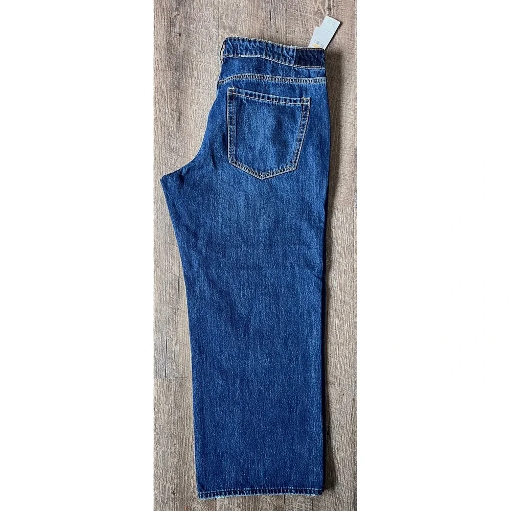 Hollister medium wash Low rise baggy jeans‎ size 14S NWT